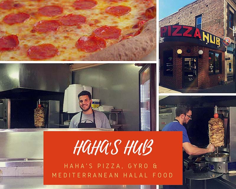 Haha's Hub Pizza, Gyros, Mediterranean, Halal, Shawarma, Middle